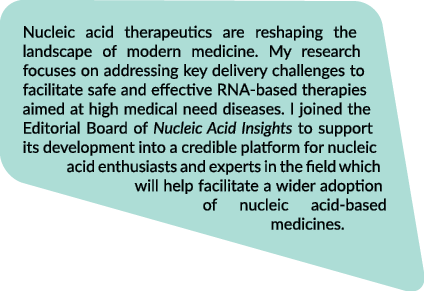 Nucleic acid therapeutics are reshaping the landscape of modern medicine. My research focuses on addressing key deliv...