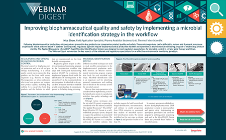 Improving biopharmaceutical quality and safety by implementing a microbial identification strategy in the workflow