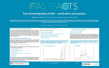 Fast chromatography of AAV – purification and analytics
