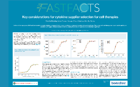 Key considerations for cytokine supplier selection for cell therapies