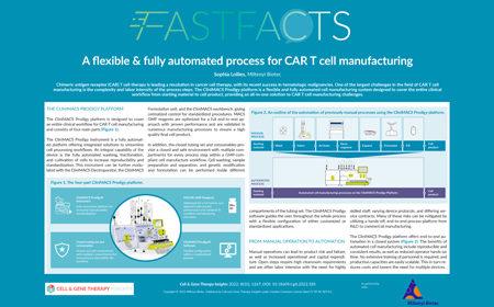 A flexible & fully automated process for CAR T cell manufacturing