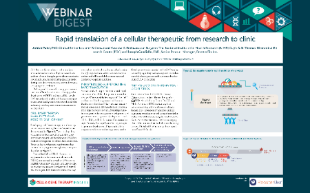Rapid translation of a cellular therapeutic from research to clinic