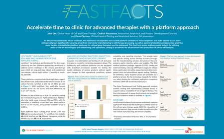 Accelerate time to clinic for advanced therapies with a platform approach