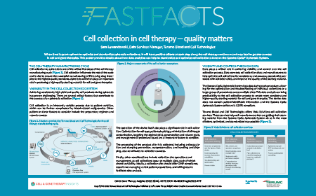 Cell collection in cell therapy — quality matters