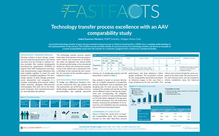 Technology transfer process excellence with an AAV comparability study