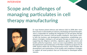 Scope and challenges of  managing particulates in cell therapy manufacturing