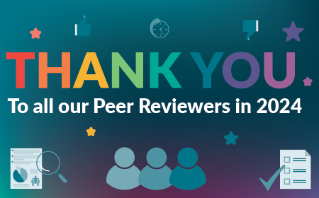 A massive thank you to all our Peer Reviewers in 2024