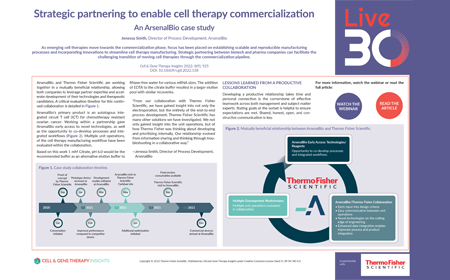 Strategic partnering to enable cell therapy commercialization: an ArsenalBio case study