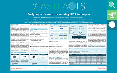 Analyzing lentivirus particles using dPCR techniques