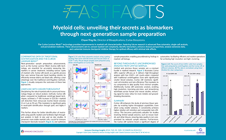 Myeloid cells: unveiling their secrets as biomarkers through next-generation sample preparation